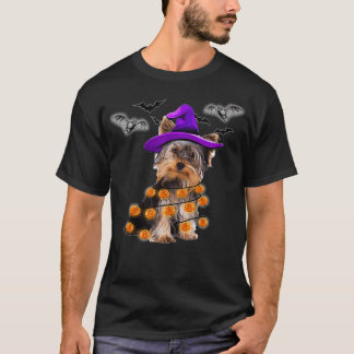 Yorkie Halloween Pumpkin  T-Shirt