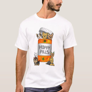 Yorkie Happy Pills T shirt