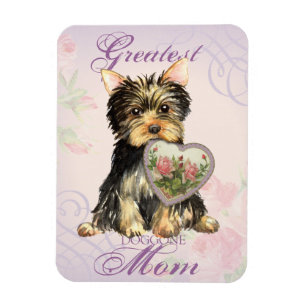 Yorkie Heart Mum Magnet