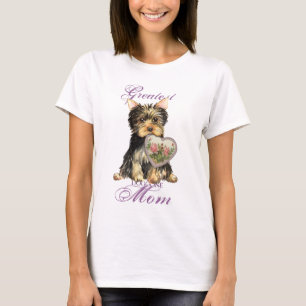 Yorkie Heart Mum T-Shirt