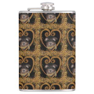 Yorkie hip flask