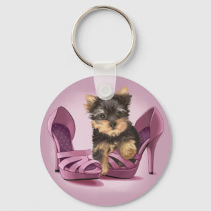 Yorkie in Shoe Key Ring