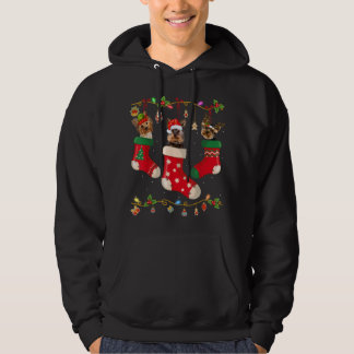 Yorkie In Socks Christmas Dog Lover Sweater Xmas