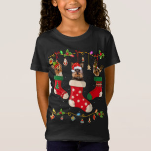 Yorkie In Socks Christmas Dog Lover Sweater Xmas