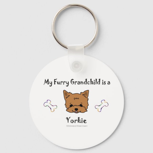 Yorkie Key Ring (Front)