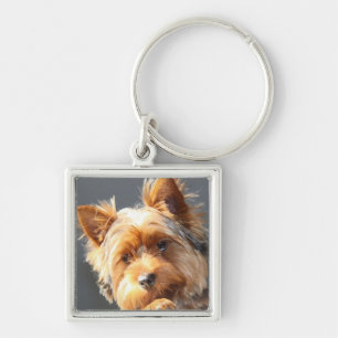 yorkie key ring