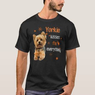 Yorkie kisses fix everything 1 T-Shirt
