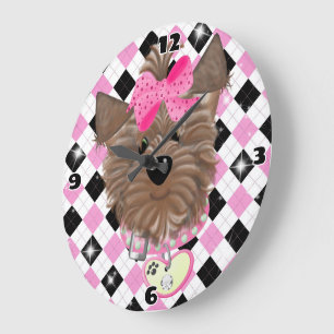 Yorkie (Large) Clock