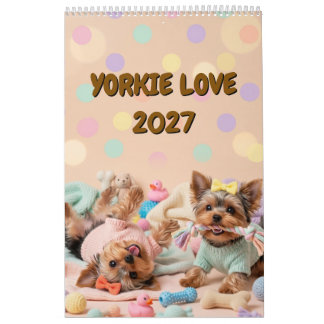Yorkie Love 2027 Calendar