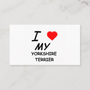 yorkie love business card