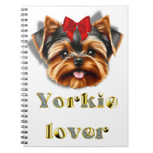Yorkie lover notebook