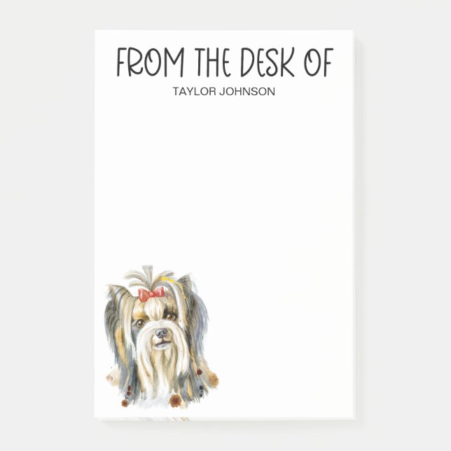 Yorkie Lover Post-it Notes (Front)