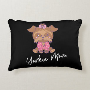 Yorkie Mom 2 Decorative Cushion