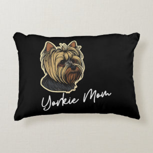 Yorkie Mom Decorative Cushion