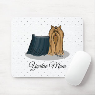 Yorkie Mom (Yorkshire Terrier Mom) Cute Dog Mom Mouse Mat