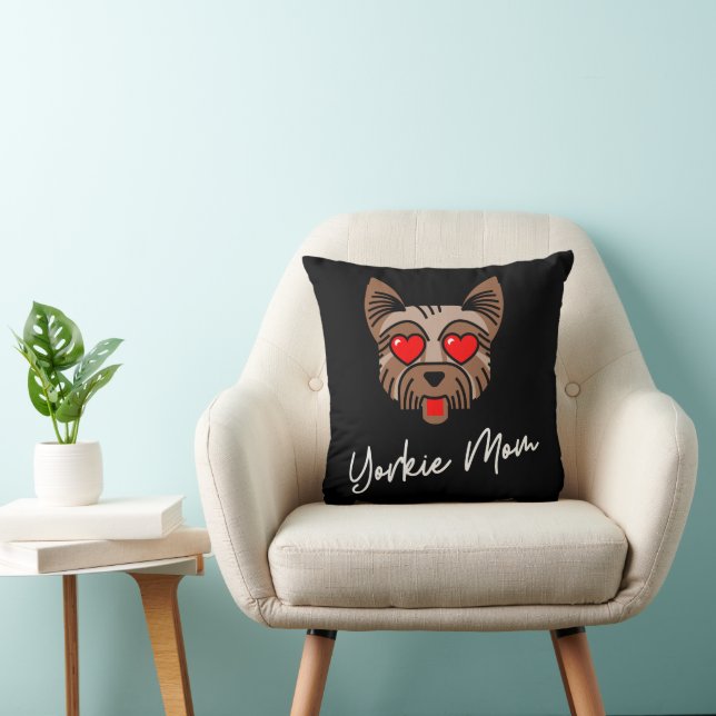 Yorkie Mum 3 16x16 Cushion (Chair)