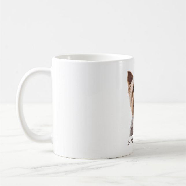 Yorkie mum cute dog design  coffee mug (Left)