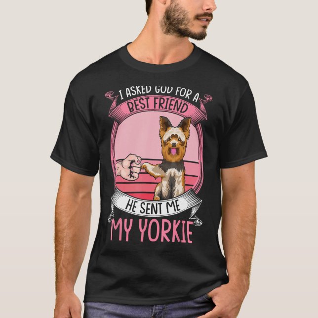 Yorkie Mum Dog Apparel Yorkshire Terrier Owner for T-Shirt (Front)