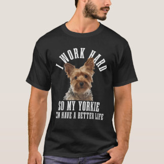 Yorkie Mum Dog Dad Funny Yorkshire Terrier T-Shirt