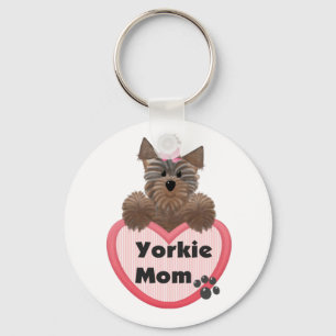 Yorkie Mum Key Ring