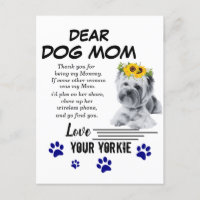 Yorkie Mum Spacial Poem