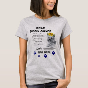 Yorkie Mum Spacial Poem T-Shirt