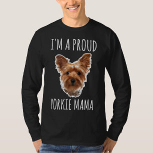 Yorkie Mum Women Girls Yorkshire Terrier Owner Gif T-Shirt