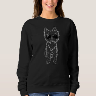 Yorkie Mum Yorkshire Terrier Dog With Sunglasses Y Sweatshirt