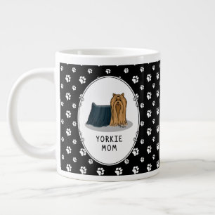 Yorkie Mum (Yorkshire Terrier Mum) Cute Dog Mum Large Coffee Mug