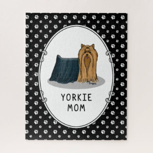 Yorkie Mum (Yorkshire Terrier Mum) Cute Jigsaw Puzzle