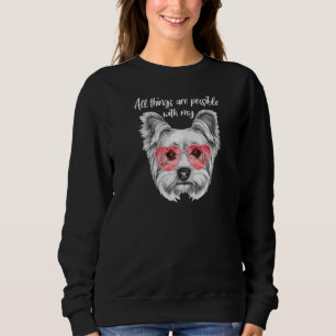 Yorkie Mum Yorkshire Terrier Yorkie Designs Dog Sweatshirt