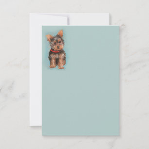 Yorkie Note Card