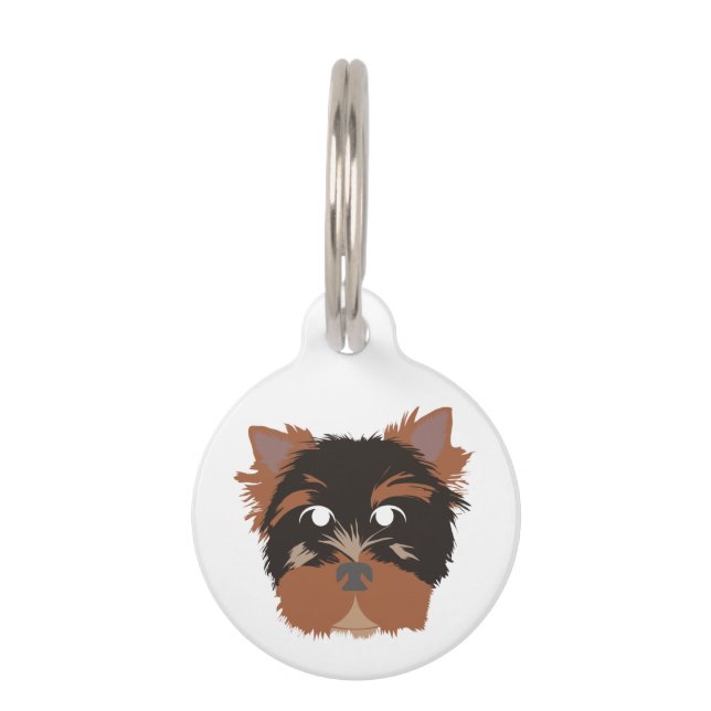 Yorkie on ID Tag (Front)