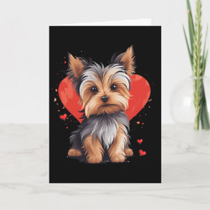 Yorkie Owner Mom Dad Yorkshire Terrier Dog Lover V Card