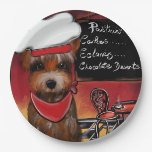 YORKIE     PAPER PLATE