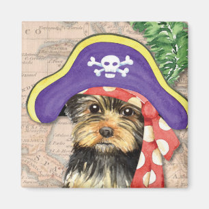 Yorkie Pirate Magnet