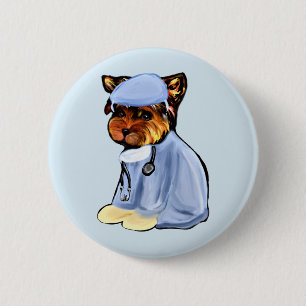 Yorkie Poo 6 Cm Round Badge