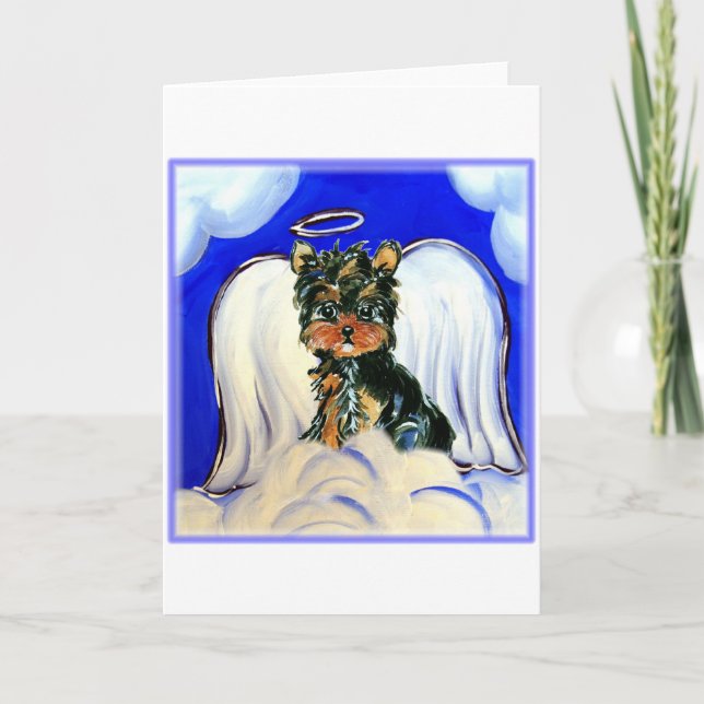 Yorkie Poo Angel Card (Front)