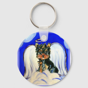 Yorkie Poo Angel Key Ring