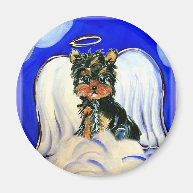 Yorkie Poo Angel Magnet (Front)