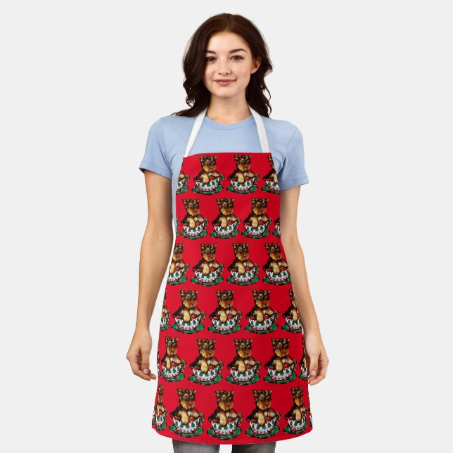YORKIE POO APRON (Worn)