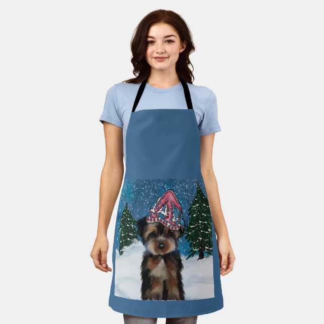 YORKIE POO APRON (Worn)