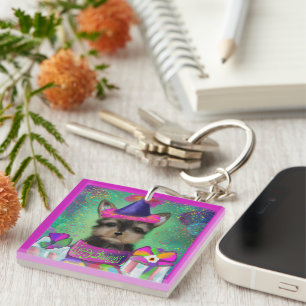 YORKIE POO  BIRTHDAY  KEY RING