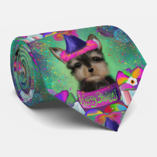 YORKIE POO  BIRTHDAY    TIE