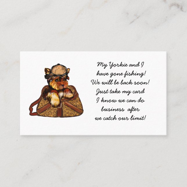 YORKIE POO BUSINESS CARD (Front)