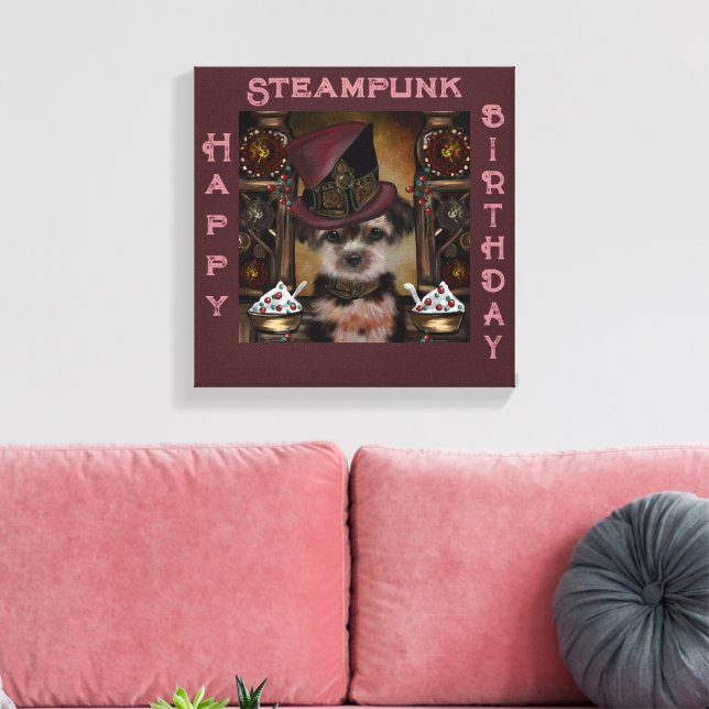 Yorkie Poo Canvas Print (Insitu(LivingRoom))