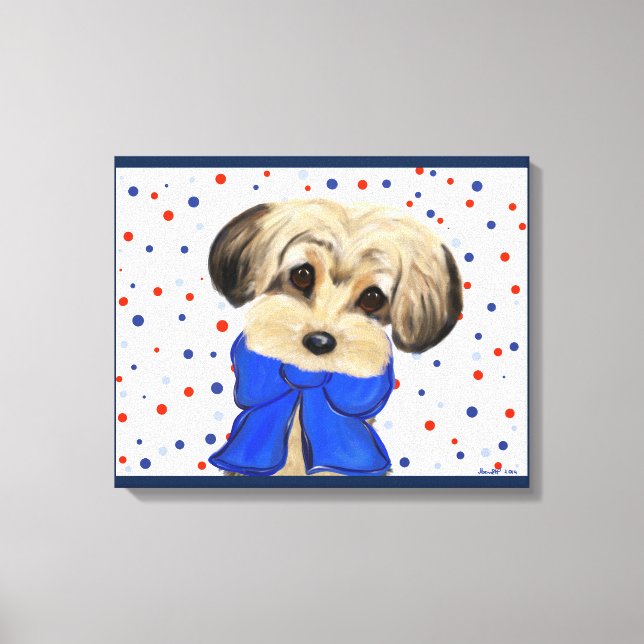 Yorkie Poo Canvas Print (Front)