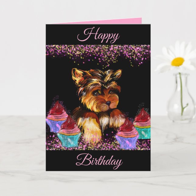 Yorkie Poo Card (Small Plant)