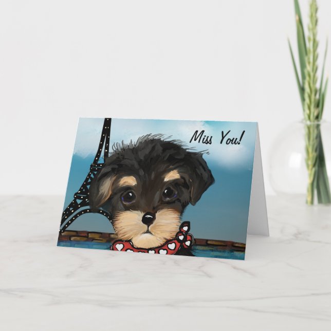 YORKIE POO  CARD (Front)