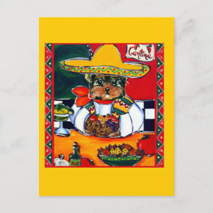 Yorkie Poo Cinco de Mayo Postcard